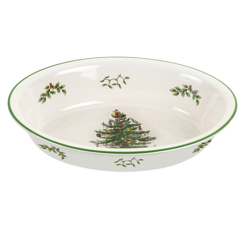 Spode Christmas Tree Serve Rim Dish