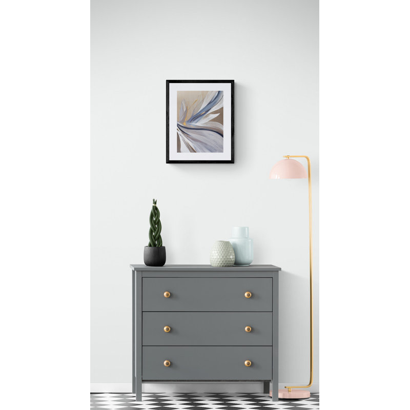 Icarus Blues Print by Novi Lim, 33" H x 25" W, Black Framed Canvas