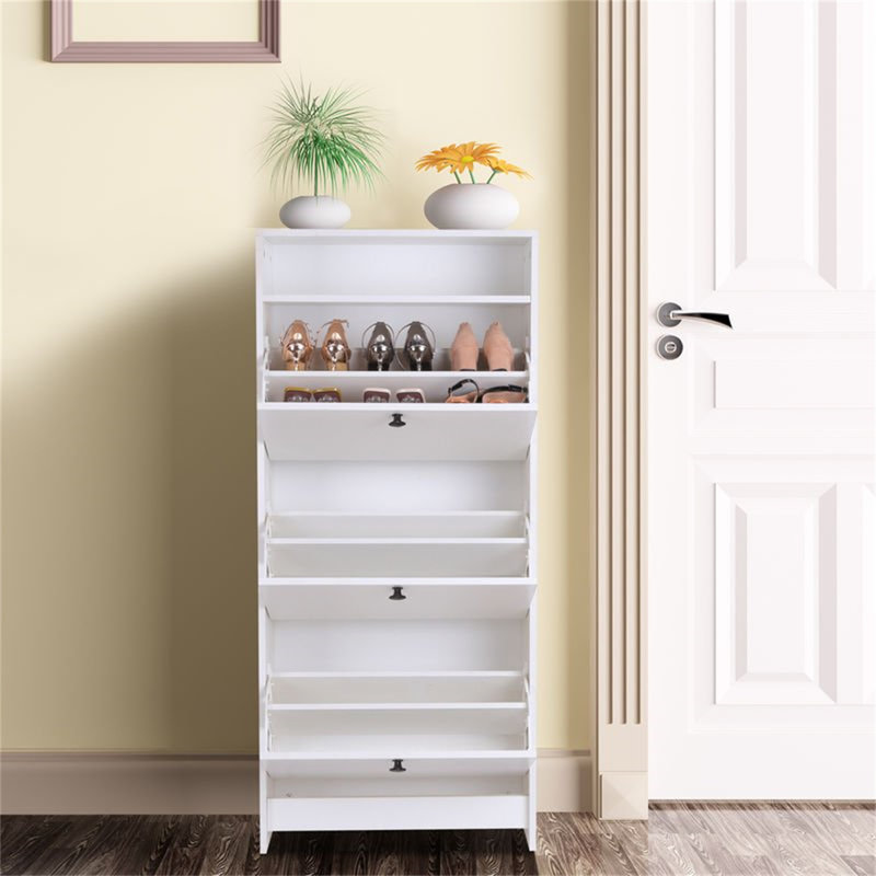 18 Pair Flip Down Shoe Storage