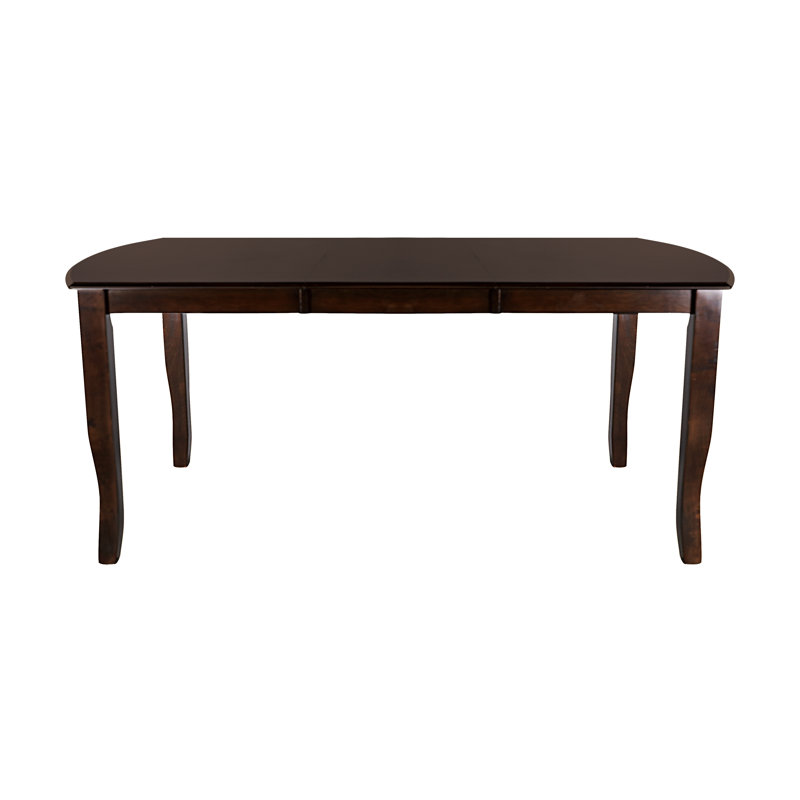 Table de salle à manger 1Pc au fini cerisier foncé avec rallonge séparée