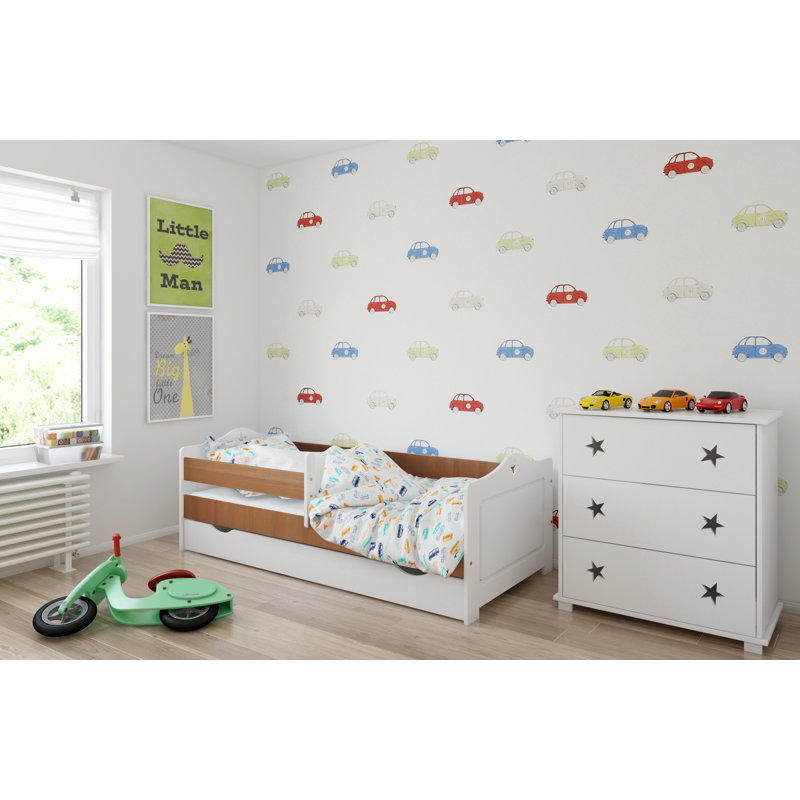 Simons Cabin Bed with Storage Included, 80 x 160 cm, Oak