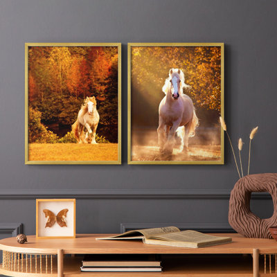Horse Motion IX-Premium Framed Print -Ready to Hang - No Nails Required - No Nails Required