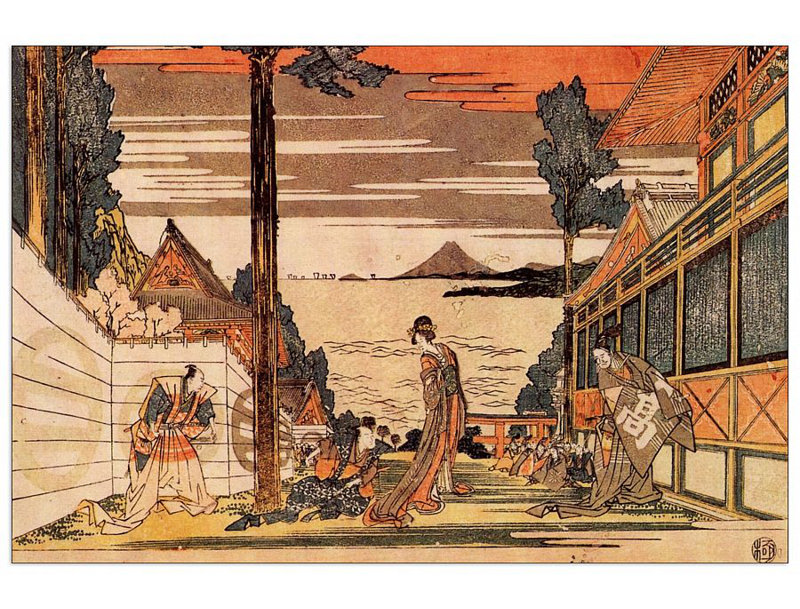 Hokusai - Wrapped Canvas Painting, 60cm H x 90cm W x 1.8cm D