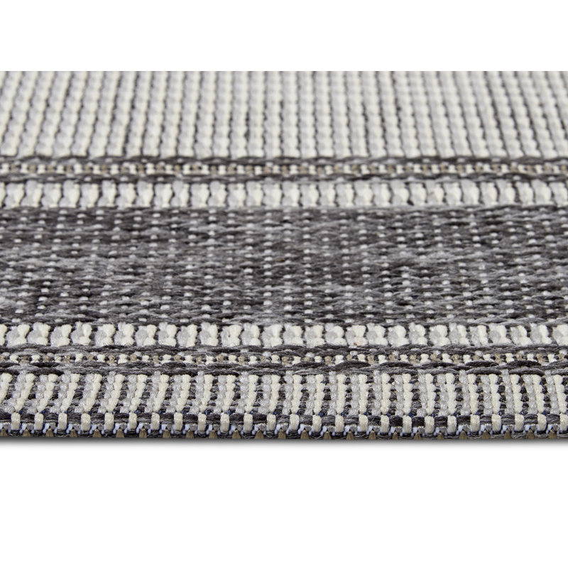 Machine Woven Grey Indoor / Outdoor Rug, Rectangle 290 x 190cm