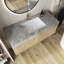 Meuble-lavabo mural pré-assemblé en contreplaqué avec lavabo, tiroir et portes-1408954819