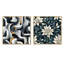 Essence monochrome - Collages abstraits, ensemble de 2 collages carrés-101846445-101846443