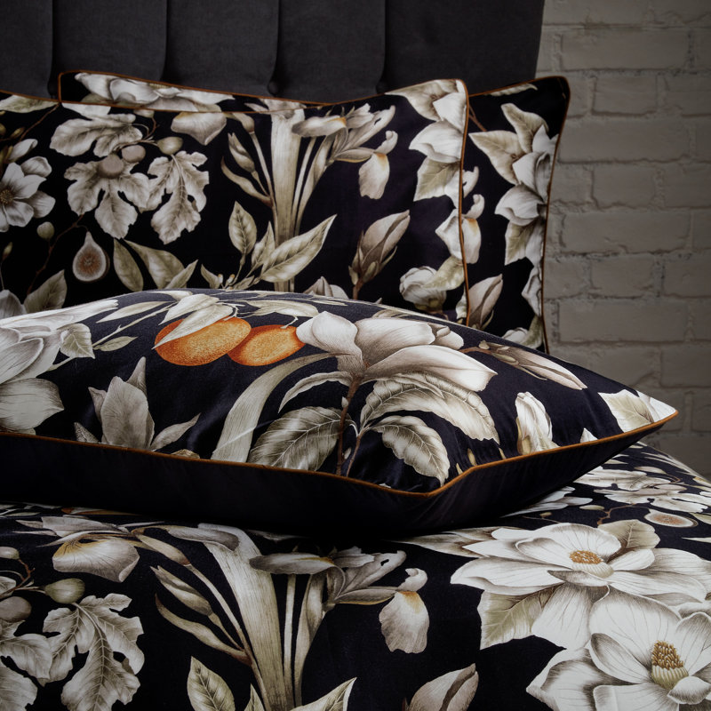 Sateen Housewife Pillow Case, Noir