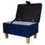 50.8cm Wide Rectangle Solid Colour Footstool Ottoman with Storage