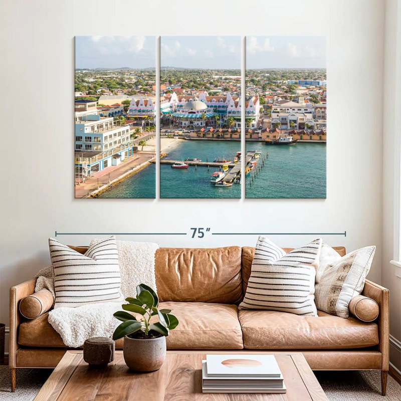 Gillard Oranjestad City View, H 42 po x l 65 po