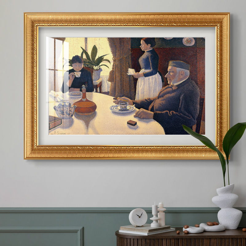 La Salle à manger (Petit-déjeuner), 1886-1887 - Paul Signac - Estampe encadrée sur mesure, 20x28 INNER SIZE