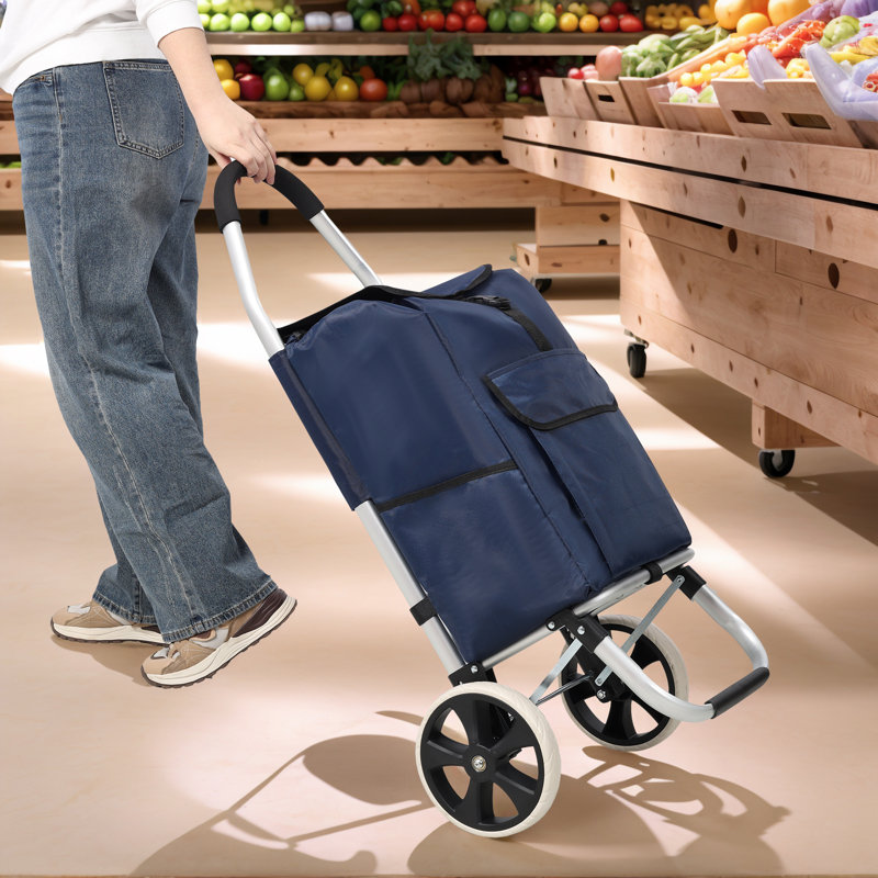 Utility Cart With Wheels, Blue