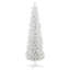 Arbre de Noël artificiel enneigé 6 pi, arbre de Noël mince avec branches réalistes et base en plastique-179320772-179320775