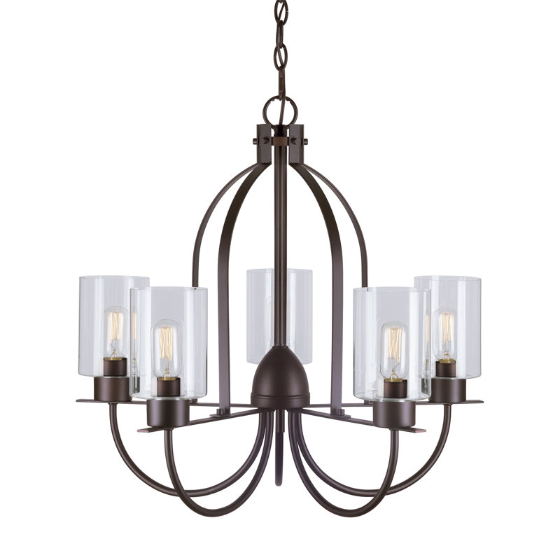 Henefer 5 - Light Dimmable Tiered Chandelier
