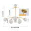 Lustre spoutnik 8 lumières Modren Blossom-1004089043