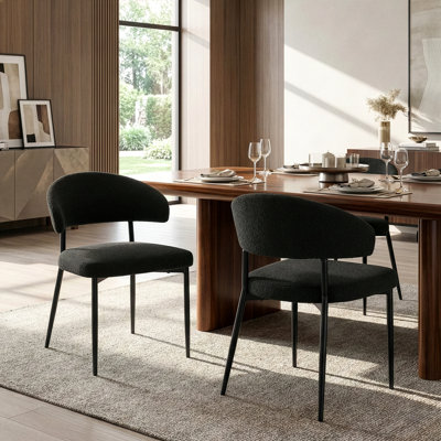 Ardeley Boucle Upholstered Back Side Chair