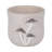 Handcrafted Cement Planter with Textured Tree Trunk Design and Mushroom Accents - Decorative Pot for Indoor and Outdoor Spaces.-108204338