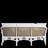 Havana Cane N-Dura Resin Wicker Outdoor Euro Sofa-138087116-129683162-126548508
