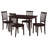 Stan Cappuccino 5-Piece Dining Set