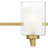 Roseville 3-Light Brushed Gold Bath Light