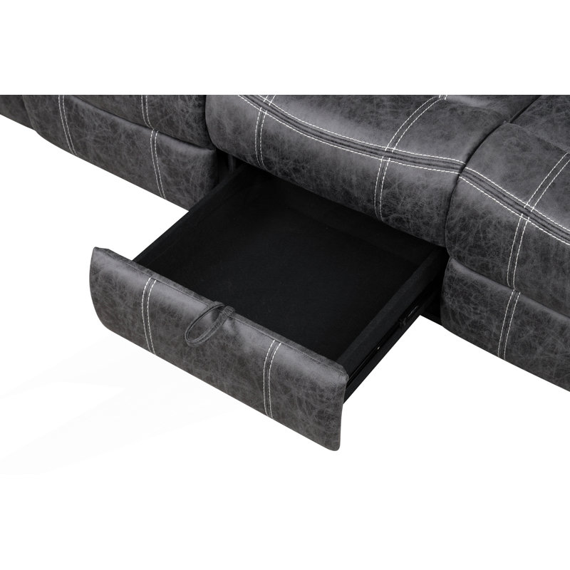 Canapé électrique avec tablette rabattable et port USB, sofa confortable