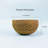 Decorative coconut shell bowl wavy pattern - CSB001A