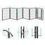 Heavy Duty 6 Panel Folding Metal Pet Playpen Dog Exercise Fence
