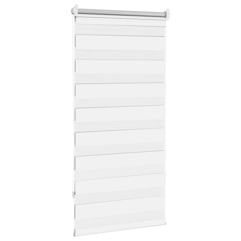 Semi Sheer Roller Blind, White, 80cm W x 150cm L