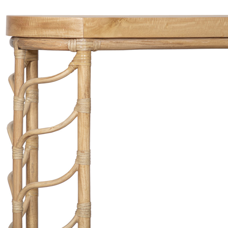 60 in. Solid Wood Console Table, Natural