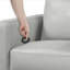 Fauteuil inclinable manuel, 30 po, en similicuir gris, pivotant sur 360 °.