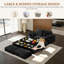 Canapé modulaire Comfy Cloud avec deux repose-pieds et rangement sous le siège-571874996-571875002