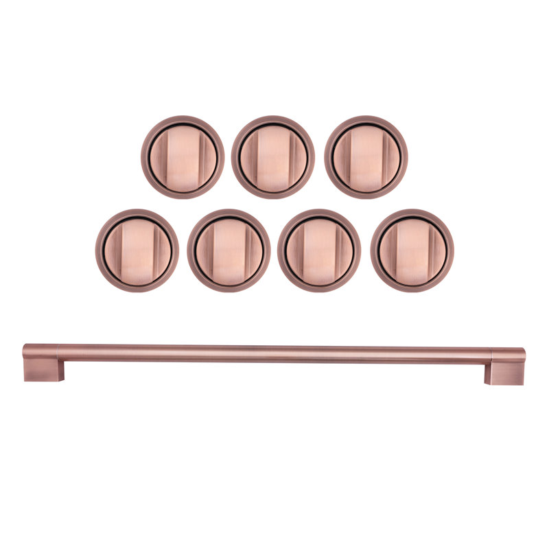 Ensemble de poignée et bouton, Or rose