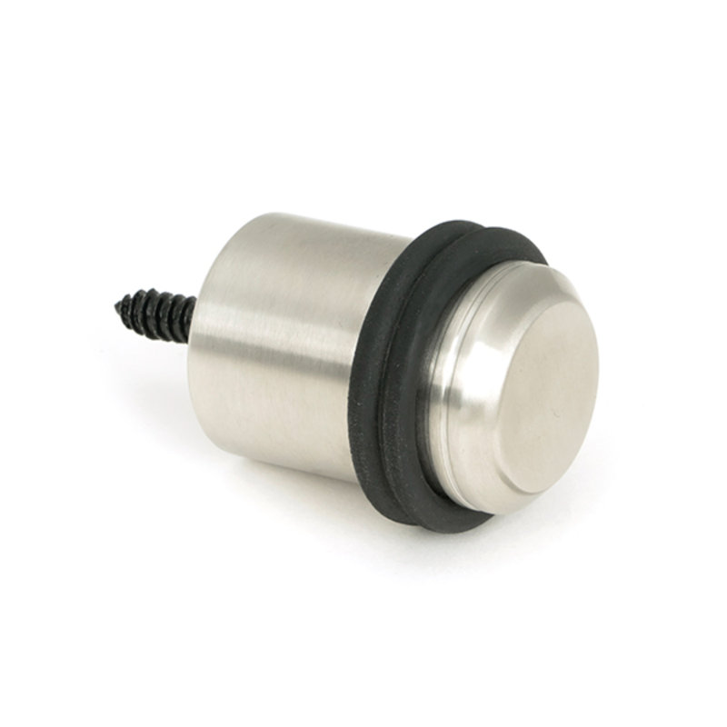 Stainless Steel Floor Door Stop, Satin Marine