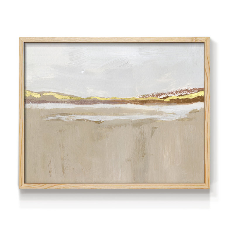 Gilded Expanse I - Impression encadrée - Restickable, H 11 po x l 14 po, Naturel