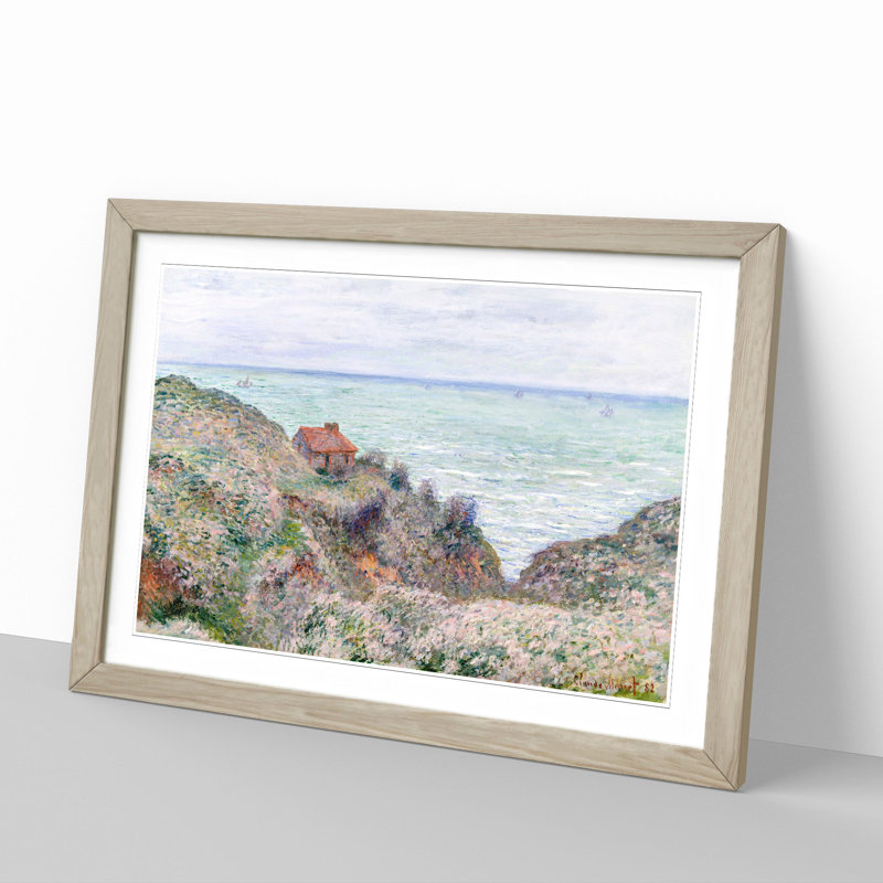 Cabin of the Customs Watch by Claude Monet - Picture Frame Painting, Oak Framed, 36cm H x 48cm W x 2cm D