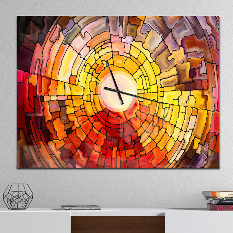 Retour du vitrail - Horloge murale moderne, Petit