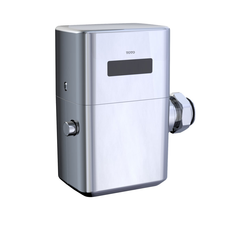 TOTO® ECOPOWER® Touchless 1.28 GPF High-Efficiency Toilet Flush Valve with 24 Inch Vacuum Breaker Set, Polished Chrome