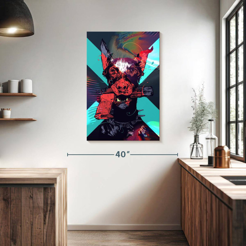 Brampt Dobergun, 39" H x 26" W
