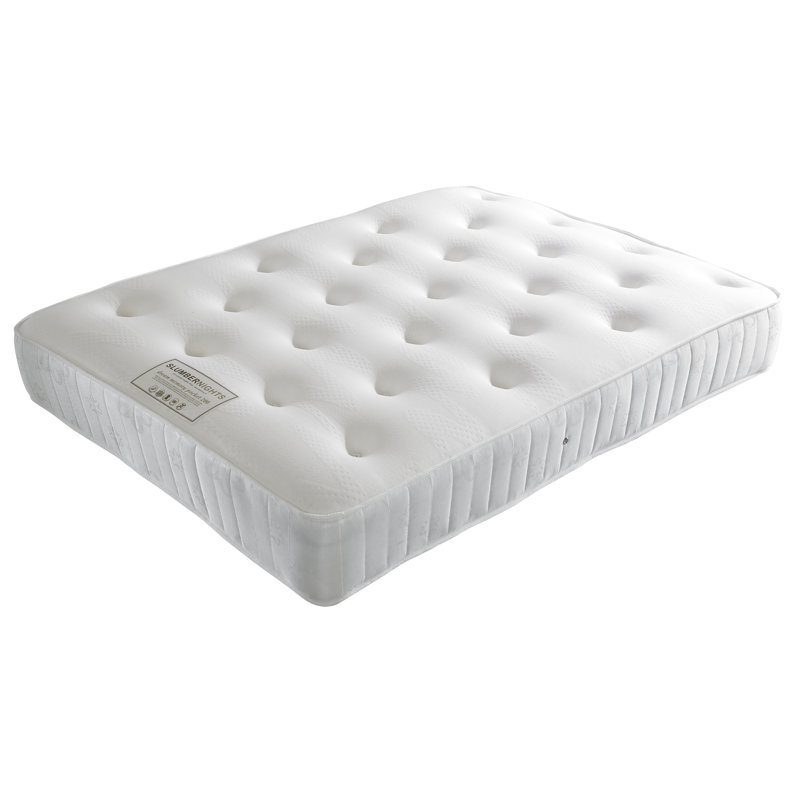 Herne UK Small Double - DE 120 X 190 Cm White Noise Pocket Sprung 1000 Mattress, Single