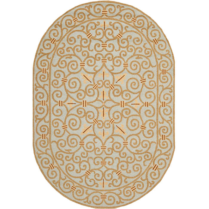 Cher Hand Hooked Wool Pile Oriental Rug