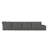 Berlare 5 - Piece Upholstered Compression Gray Corduroy Modular Sectional Sofa Set with Removable Ottoman – Fully Compressed, No Assembly Required-1004274215-975654041
