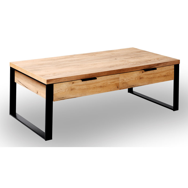 Draylen 2-Drawer Coffee Table, Core Oak
