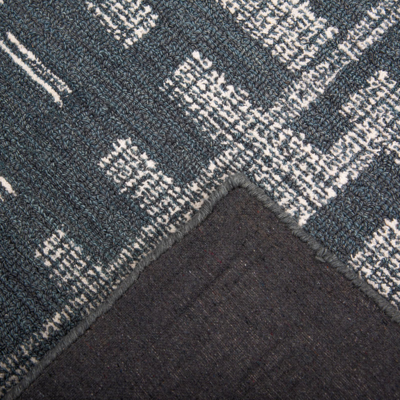 Tapis 100% laine touffeté à la main, Rectangle 5 pi x 7 pi 6 po