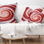 Coussin de noël en spirale de canne à sucre Abstract