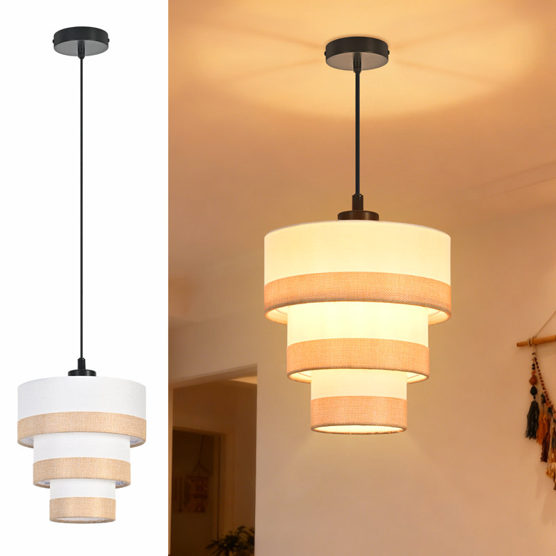 3 - Light Stainless Steel Caged Pendant