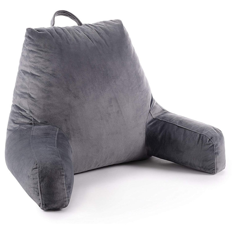 Extra Wide Gray Microfiber Reading Pillowcase