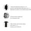 Porte de douche pivotante noire matte avec verre de 40 po x 72 po, verre de salle de bain l 40 po x H 72 po noir, fascinant