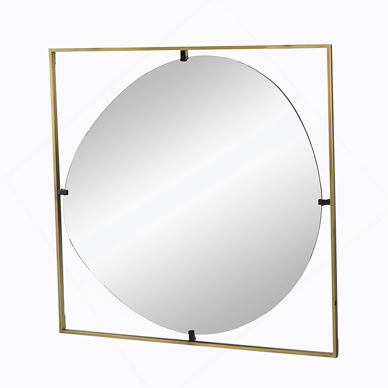 Iron Frame Vertical Rectangle Mirror