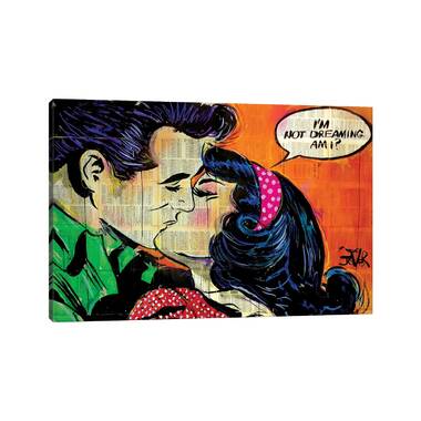 Bless international Girl Phone Talk Pop Art Vintage Comic On