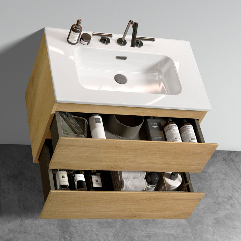 Ensemble de meuble-lavabo 2 tiroirs Modern