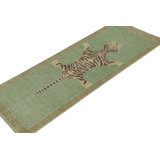 Distressed Homage Hand Knotted Wool Animal Print Area Rug